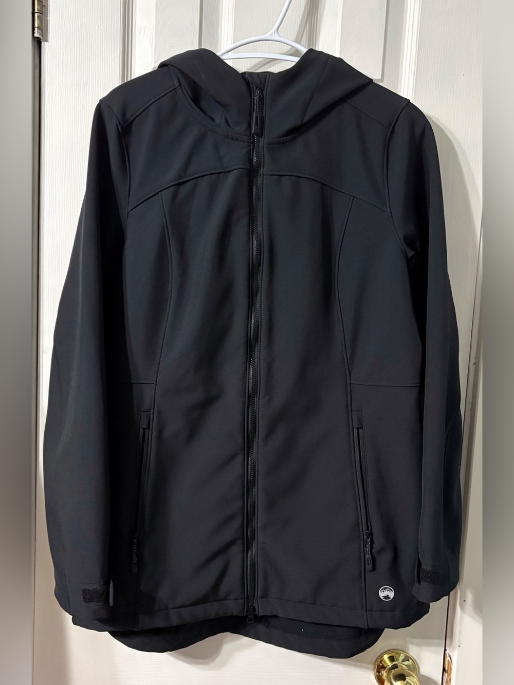 Women's WindRiver Black Hooded Hyper Dri Fleece Lined Jacket